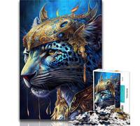 1000 Piece Jigsaw Puzzles for Adults Gifts The Majestic Jaguar Puzzles for Teenagers,Quiz Game Wall Decoration Unique Birthday And Xmas Gifts 75x50cm