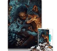 1000 Piece Jigsaw Puzzles for Adults Gifts The Wolf And The Girl,Challenging Game Toys Wall Decoration Unique Birthday And Xmas Gifts 50x75cm