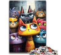 1000 Piece Jigsaw Puzzles for Adults Gifts Three Cats Learning Educational Toys Family Games Gifts for Friends And Family 50x75cm