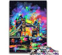1000 Piece Jigsaw Puzzles for Adults Gifts Tower Bridge London Learning Educational Toys Family Games Gifts for Friends And Family 26x38cm