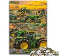 1000 Piece Jigsaw Puzzles for Adults Gifts Tractor Collage Artistic Wall Decor & Birthday Gift Idea for Friends, Home Office 26x38cm