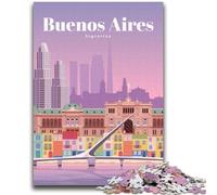1000 Piece Jigsaw Puzzles for Adults Gifts Travel to Buenos Aires Puzzles for Teenagers,deal As Gifts for The Whole Family for Ages 14+ (26x38cm)