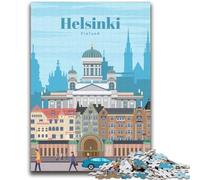1000 Piece Jigsaw Puzzles for Adults Gifts Travel to Helsinki Learning Educational Toy for Is Ideal As A Gift for The Whole Family (size 38x52cm)