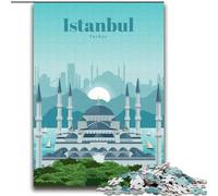 1000 Piece Jigsaw Puzzles for Adults Gifts Travel to Istanbul, for Age 14+ Suitable for Couples Fun at Home Activities, Birthday Present,Travel Gifts 75x100cm