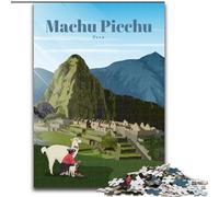 1000 Piece Jigsaw Puzzles for Adults Gifts Travel to Machu Picchu, for Age 14+ Suitable for Couples Fun at Home Activities, Birthday Present,Travel Gifts 50x75cm