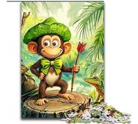 1000 Piece Jigsaw Puzzles for Adults Gifts Traveling Monkey Decompressing Intellectual Educational Toy Secret Santa Gifts 50x75cm