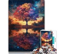 1000 Piece Jigsaw Puzzles for Adults Gifts Tree of Life 1000 Pieces for Adults,is Ideal As Gifts for The Whole Family for Age 14 26x38cm