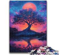 1000 Piece Jigsaw Puzzles for Adults Gifts Tree of Life Game Toys Every Piece Is Unique - Challenging Family Fun Game 26x38cm