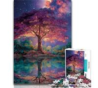 1000 Piece Jigsaw Puzzles for Adults Gifts Tree of Life,Help The Brain Exercise Addictive Toys to Cultivate Patience Artists Collection,Fine Art 38x26cm
