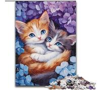 1000 Piece Jigsaw Puzzles for Adults Gifts Two Cats Snuggling Together, Stress Reliever Difficult Challenge Home Decoration Toys (Size50x75cm)