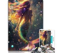 1000 Piece Jigsaw Puzzles for Adults Gifts Undersea Mermaid,Help The Brain Exercise Addictive Toys to Cultivate Patience Artists Collection,Fine Art 38x26cm