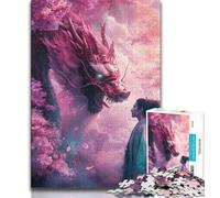 1000 Piece Jigsaw Puzzles for Adults Gifts Universe Chinese Dragon,Educational Games Home Decoration for Is Ideal As A Gift for The Whole Family (75x50cm)