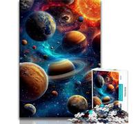 1000 Piece Jigsaw Puzzles for Adults Gifts Universe Galaxy Planet 1000 Pieces for Teenagers,Educational Games DIY Toys Great Gifts And Toys 26x38cm