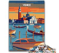 1000 Piece Jigsaw Puzzles for Adults Gifts Venice at Dusk Learning Educational Toy for Is Ideal As A Gift for The Whole Family (size 38x26cm)