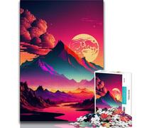 1000 Piece Jigsaw Puzzles for Adults Gifts Vibrant Retro Scene Adult Jigsaw,Quiz Game for Is Ideal As A Gift for The Whole Family (size 38x26cm)