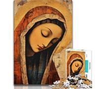 1000 Piece Jigsaw Puzzles for Adults Gifts Virgin Mary,Educational Games Home Decoration for Is Ideal As A Gift for The Whole Family (38x26cm)