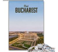 1000 Piece Jigsaw Puzzles for Adults Gifts Visit Bucharest Challenging Game Toys Deal As Gifts for The Whole Family for Ages 14+ (50x75cm) 1000pcs