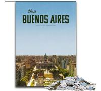 1000 Piece Jigsaw Puzzles for Adults Gifts Visit Buenos Aires Educational Toys Unique Home Decor And Gifts for And Age 14 Years Up (50x75cm) 1000pcs