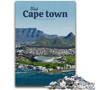 1000 Piece Jigsaw Puzzles for Adults Gifts Visit Cape Town Learning Educational Toy for Is Ideal As A Gift for The Whole Family (size 50x75cm)