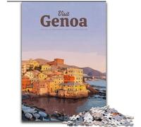 1000 Piece Jigsaw Puzzles for Adults Gifts Visit Genoa, Learning Educational for Is Ideal As A Gift for The Whole Family 26x38cm