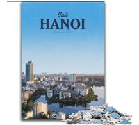 1000 Piece Jigsaw Puzzles for Adults Gifts Visit Hanoi Challenging Game Toys Deal As Gifts for The Whole Family for Ages 14+ (50x75cm) 1000pcs