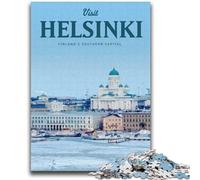 1000 Piece Jigsaw Puzzles for Adults Gifts Visit Helsinki Learning Educational Toy for Is Ideal As A Gift for The Whole Family (size 38x52cm)