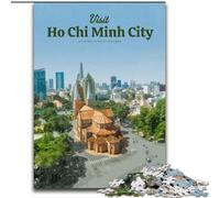 1000 Piece Jigsaw Puzzles for Adults Gifts Visit Ho Chi Minh City Challenging Game Toys Deal As Gifts for The Whole Family for Ages 14+ (50x75cm) 1000pcs