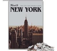 1000 Piece Jigsaw Puzzles for Adults Gifts Visit New York, Learning Educational for Is Ideal As A Gift for The Whole Family 50x75cm