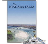 1000 Piece Jigsaw Puzzles for Adults Gifts Visit Niagara Falls Educational Toys Unique Home Decor And Gifts for And Age 14 Years Up (50x75cm) 1000pcs