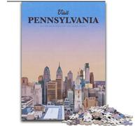 1000 Piece Jigsaw Puzzles for Adults Gifts Visit Pennsylvania Challenging Game Toys Deal As Gifts for The Whole Family for Ages 14+ (26x38cm) 1000pcs