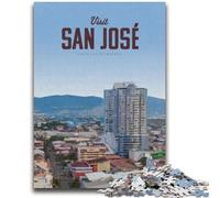1000 Piece Jigsaw Puzzles for Adults Gifts Visit San Jose Teenager Puzzles,Family Entertainment Toys with Matching Poster And Trivia Sheet (26x38cm)