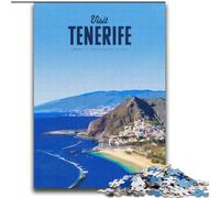 1000 Piece Jigsaw Puzzles for Adults Gifts Visit Tenerife,Challenging Game Toys Wall Decoration Unique Birthday And Xmas Gifts 38x52cm