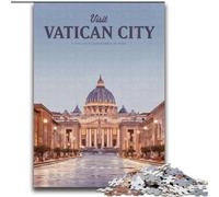 1000 Piece Jigsaw Puzzles for Adults Gifts Visit Vatican City Challenging Game Toys Deal As Gifts for The Whole Family for Ages 14+ (38x52cm) 1000pcs
