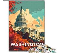 1000 Piece Jigsaw Puzzles for Adults Gifts Washington Capitol,learning Educational Toys Fun at Home Activities,Birthday Present,Travel Gifts 50x75cm