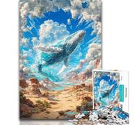 1000 Piece Jigsaw Puzzles for Adults Gifts Whales in The Desert Teenager Jigsaw,Artistic Wall Decor & Birthday Gift Idea for Friends, Home Office 50x75cm
