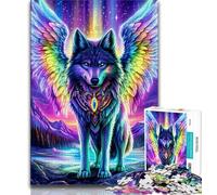 1000 Piece Jigsaw Puzzles for Adults Gifts Winged Wolf 1000 Pieces for Adults,Challenging Difficult Deal As Gifts for The Whole Family (size 38x26cm)