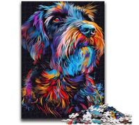 1000 Piece Jigsaw Puzzles for Adults Gifts Wirehaired Pointing Griffon Dog for Age 14 Years And over Decompressing Intellectual Educational Toy Great Gift 50x75cm
