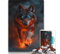 1000 Piece Jigsaw Puzzles for Adults Gifts Wolf Adult Puzzles,Staycation Kill Time with Fully Interlocking Randomly Shaped Pieces 38x26cm