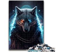 1000 Piece Jigsaw Puzzles for Adults Gifts Wolf Cyber Learning Educational Toy for Is Ideal As A Gift for The Whole Family 26x38cm