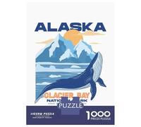 1000 Piece Jigsaw Puzzles for Adults Glacier Bay National Park Adult Puzzles Hands-on Game Stress Reliever Difficult And Challenge 70x50cm/1000pcs