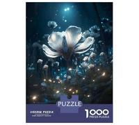 1000 Piece Jigsaw Puzzles for Adults Glowing Poppy Flower Jigsaws for Adults Brain Teaser Game Stress Reliever for Is Ideal As A Gift 52x38cm/1000pcs