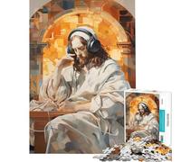 1000 Piece Jigsaw Puzzles for Adults God Jams with The Angels Fun Activities at Home Presents for Women Family Games Suitable for People Aged 14 And Above (50X75cm)