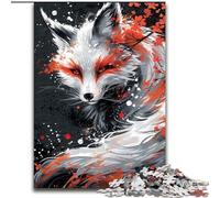 1000 Piece Jigsaw Puzzles for Adults God of Foxes Jigsaw Puzzle Made of Wood,Challenging Brain Teaser for Teenagers, Family Fun Interactive Game 1000pcs(50x75cm)
