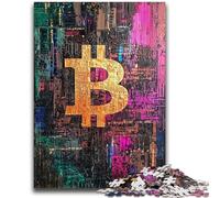 1000 Piece Jigsaw Puzzles for Adults Graffiti Bitcoin Educational Games Home Decoration Educational Game for Birthday, Chrismas 26x38cm