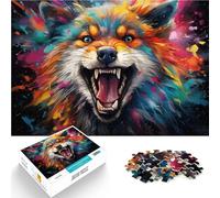 1000 Piece Jigsaw Puzzles for Adults graffiti fox art Puzzle Hands-on Game 26x38cm Artists Collection Fine Art for teenager Age 14+