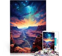 1000 Piece Jigsaw Puzzles for Adults Grand Canyon from Above Made of cardboard for and from 14 years and over Relaxing games Improving love between couples。size：38x52cm/14.96x20.47inch