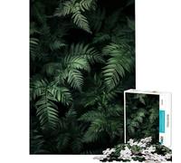 1000 Piece Jigsaw Puzzles for Adults Green Fern Plants for Educational Game Challenging Game Toys Gifts Birthday for The Whole Family (Size 38x26cm)