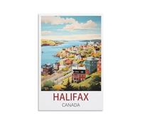 1000 piece jigsaw puzzles for adults，Halifax Canada Posters Jigsaw Puzzles 1000 Pieces for Adults Painting Puzzle 1000 Pieces DIY Challenging Puzzles for Adults 52x38cm
