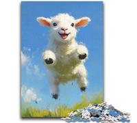 1000 Piece Jigsaw Puzzles for Adults Happy Sheep Baby 1000 Piece Jigsaw,Fun Activity for Home, Rainy Days Toys, Birthday Gifts (38x26cm)