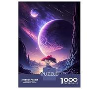 1000 Piece Jigsaw Puzzles for Adults Heaven Lake Space Jigsaws for Adults Brain Teaser Game Stress Reliever for Is Ideal As A Gift 52x38cm/1000pcs